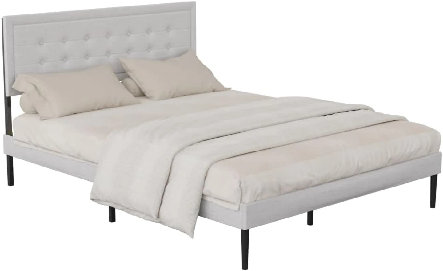 New Upholstered Bed Frame - Tufted Headboard - photo 2