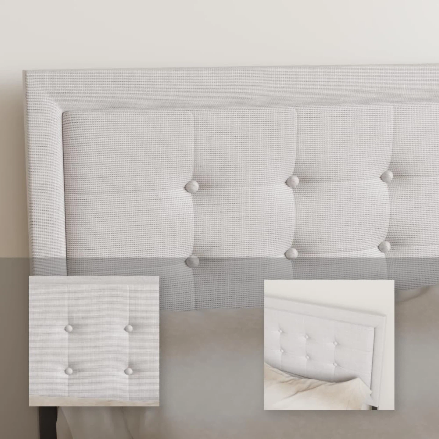 New Upholstered Bed Frame - Tufted Headboard - photo 5