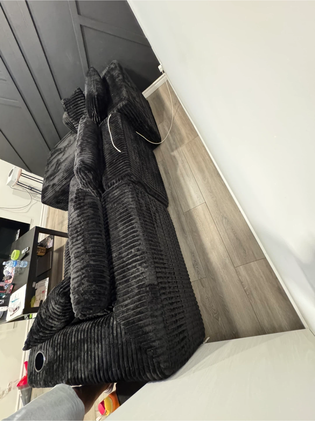Black Boneless Modular Couch - Super Comfy & Modern - photo 2