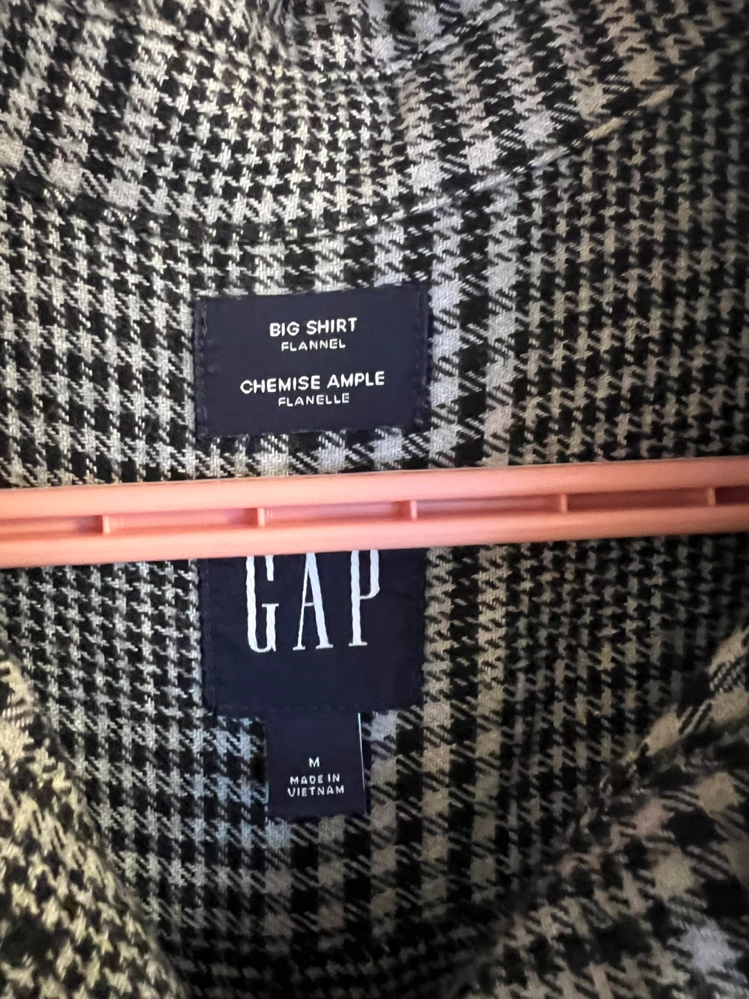 GAP Plaid Flannel Big Shirt - Size Medium - photo 2