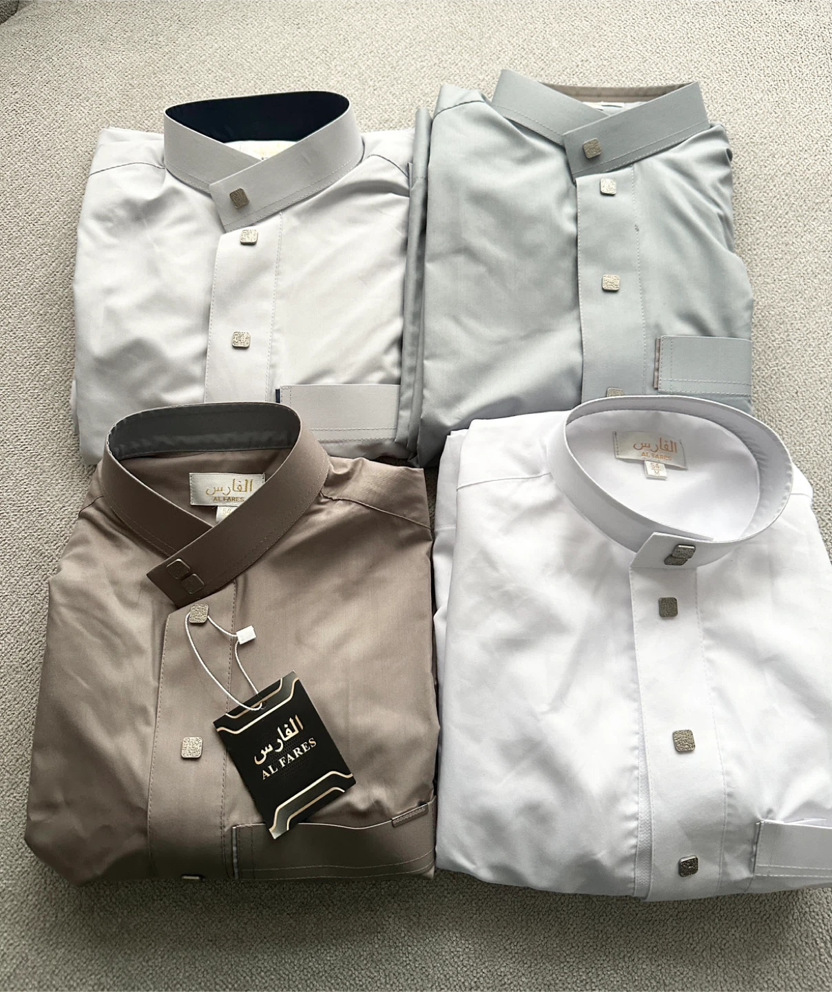 Al Fares Men's Thobe Tops (4 colours)