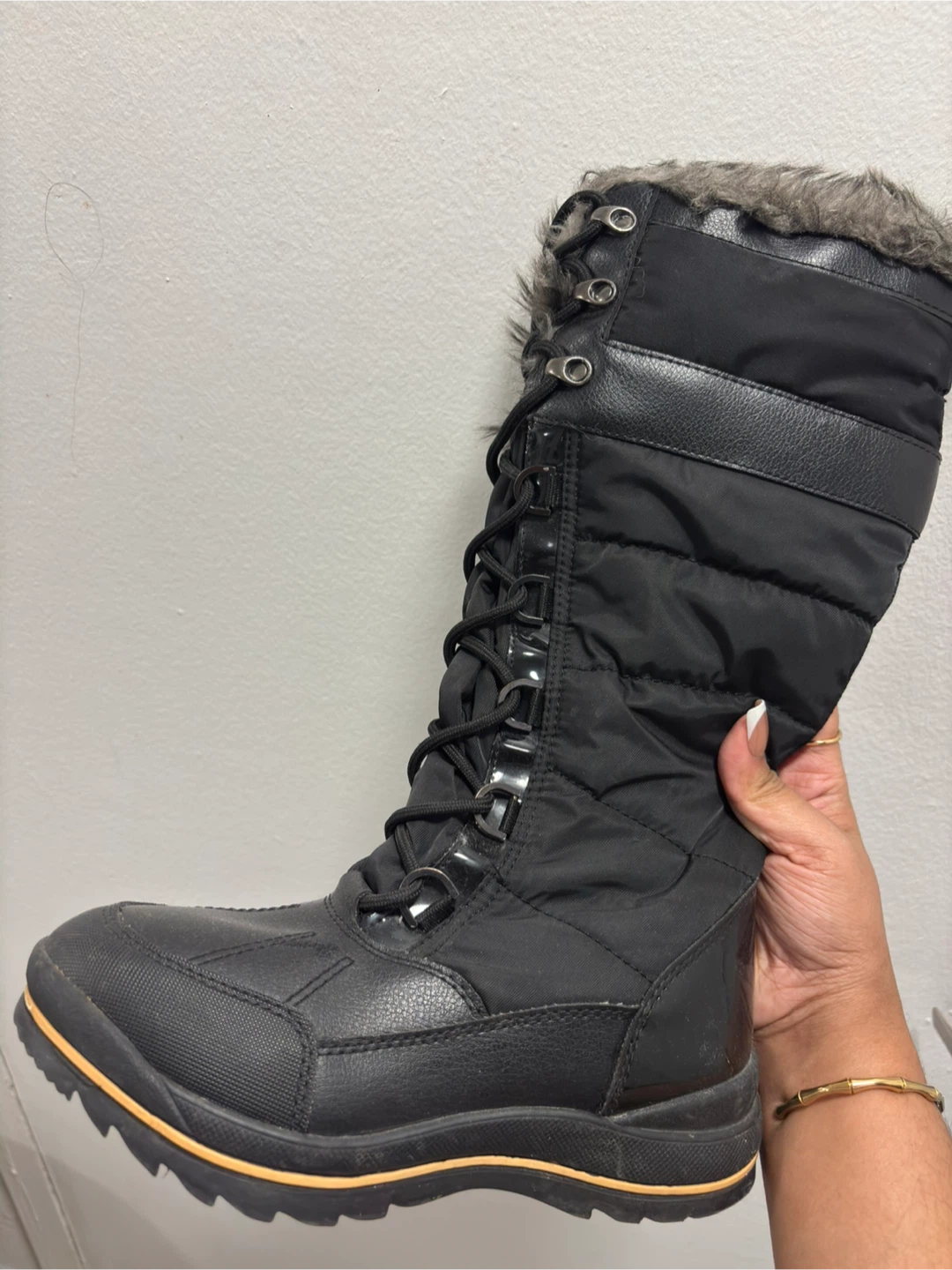 ALDO Waterproof Black Faux Fur Snow Boots - photo 2