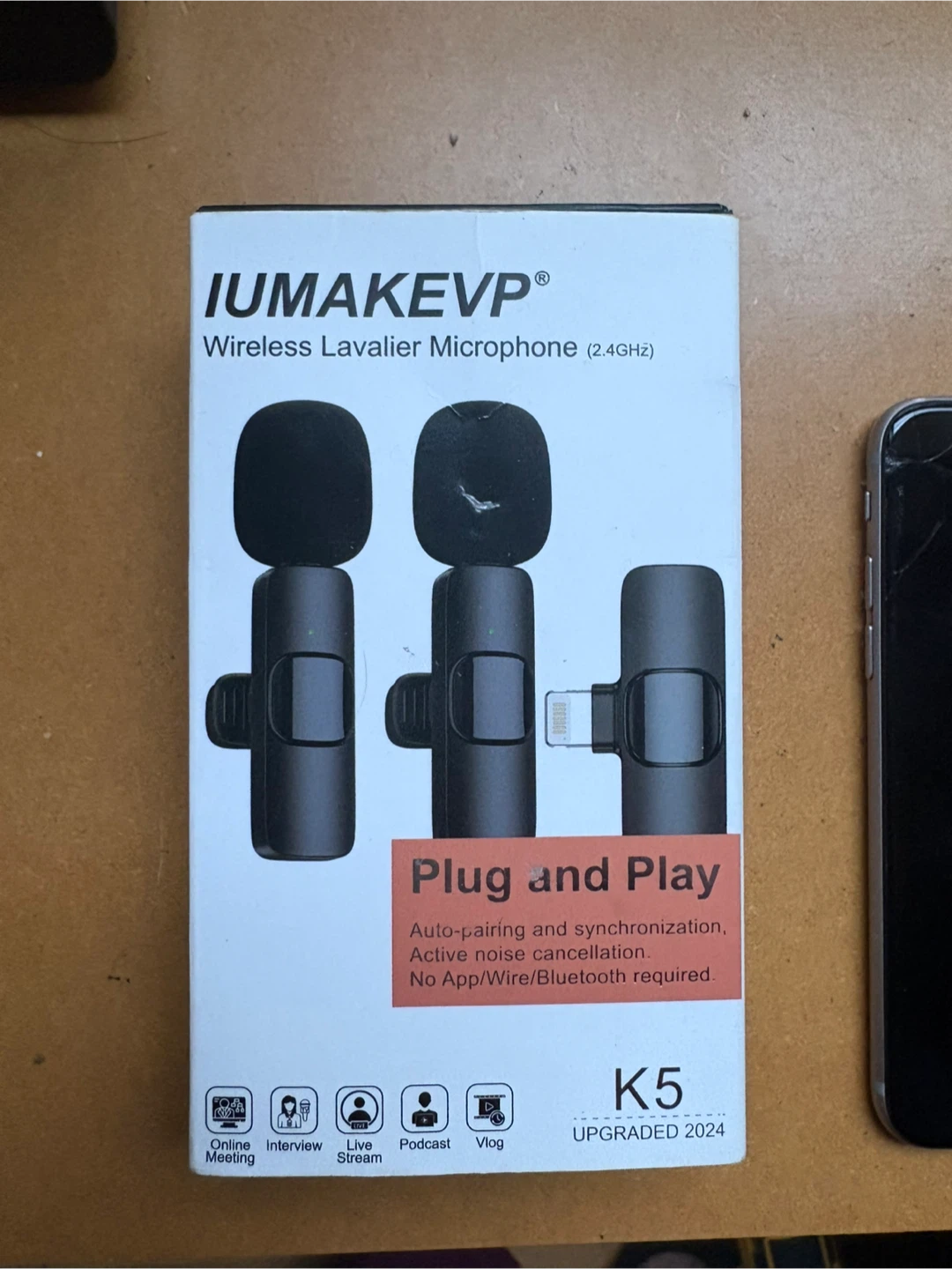 IUMAKEVP K5 Wireless Lavalier Microphone System - photo 2