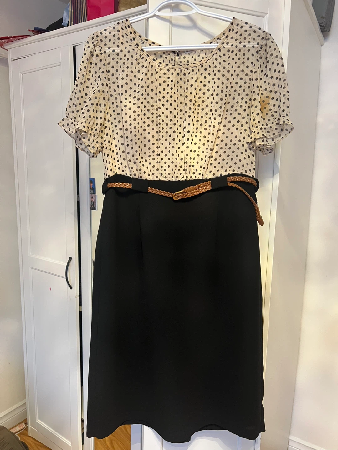 Connected Apparel Women's Polka Dot Dress - Size 14 - photo 3