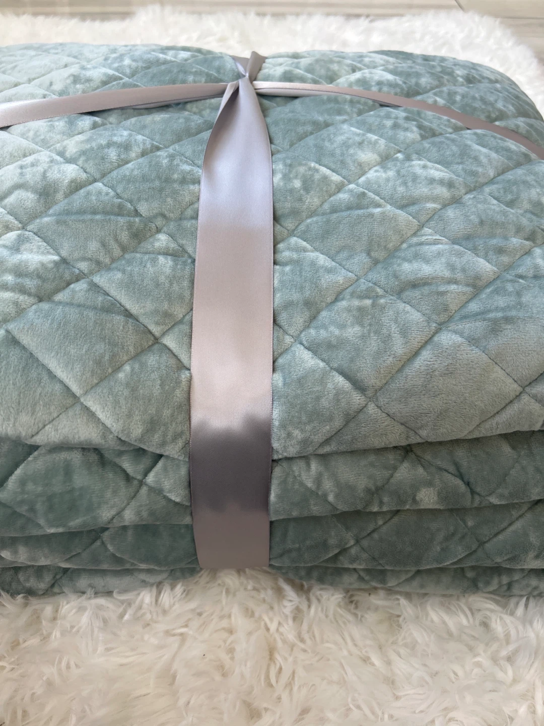 Threshold Full/Queen Quilted Blue - photo 3