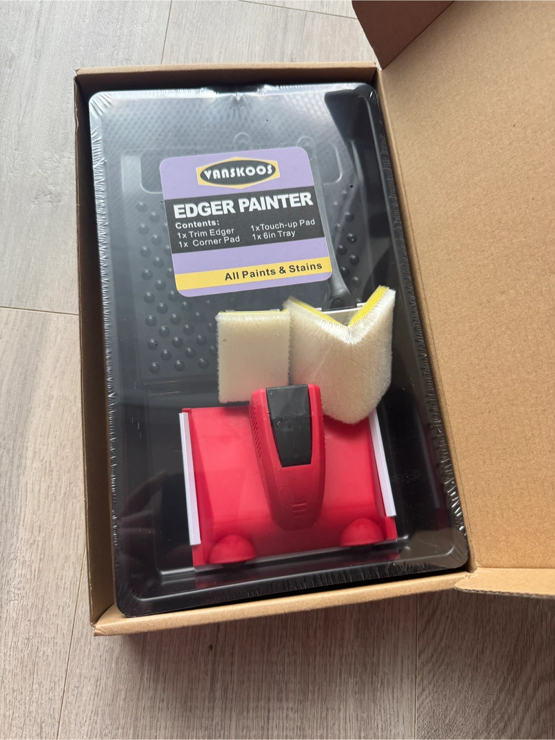 Vanskoos Edger Painter Set with Tray and Pads