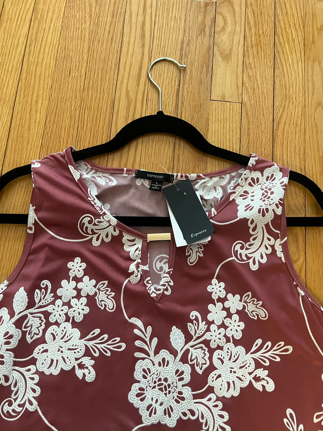 Espresso Women's Floral Print Sleeveless Dress - photo 3