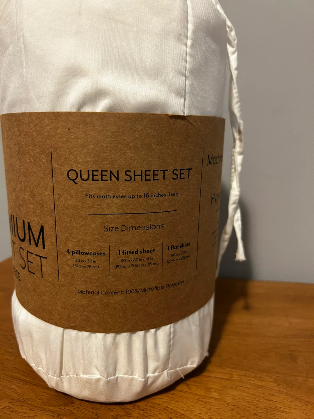 Premium Sheet Set - Queen, 6-Piece, White - photo 2