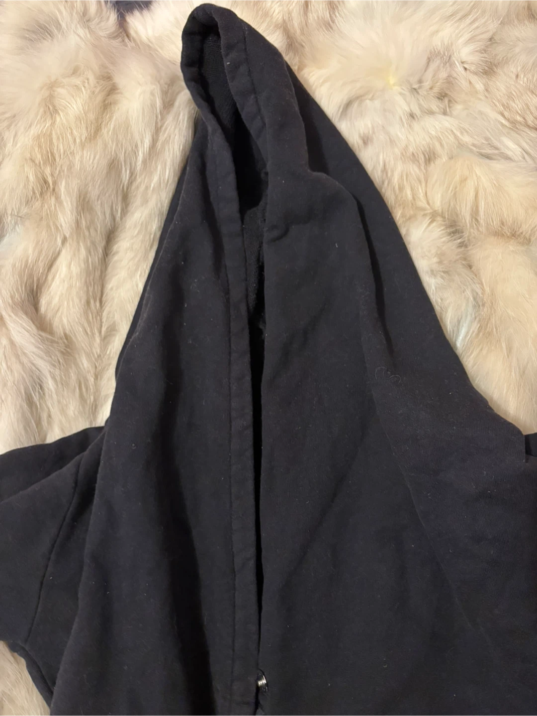 Wilfred Free Black Zip-Up Cardigan Hoodie with Stud Accents - photo 2