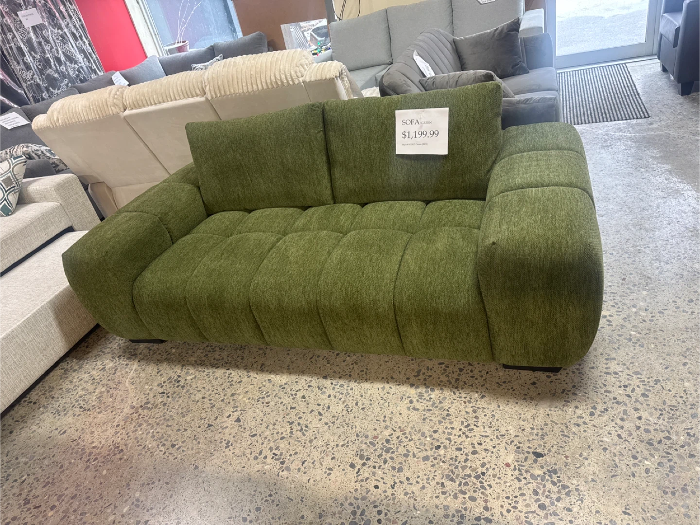 Olive Green Sofa