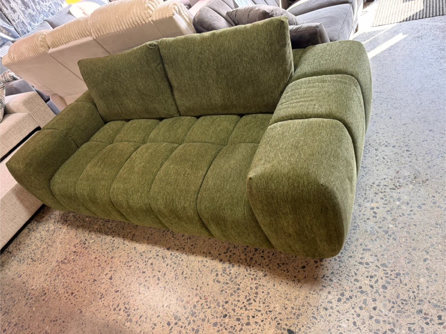 Olive Green Sofa - photo 3