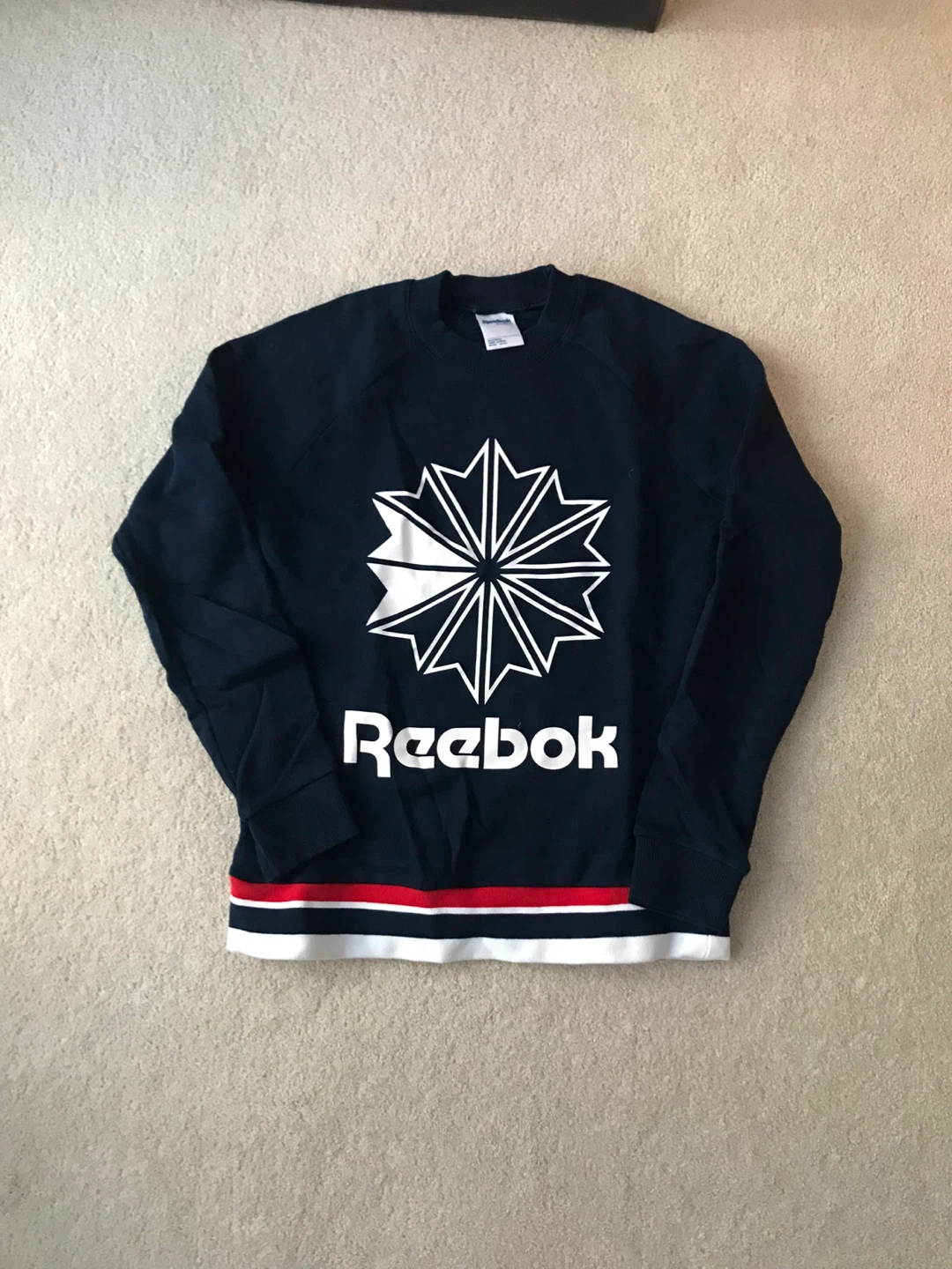 Reebok Navy Blue Crewneck Sweatshirt 🥕 - photo 2