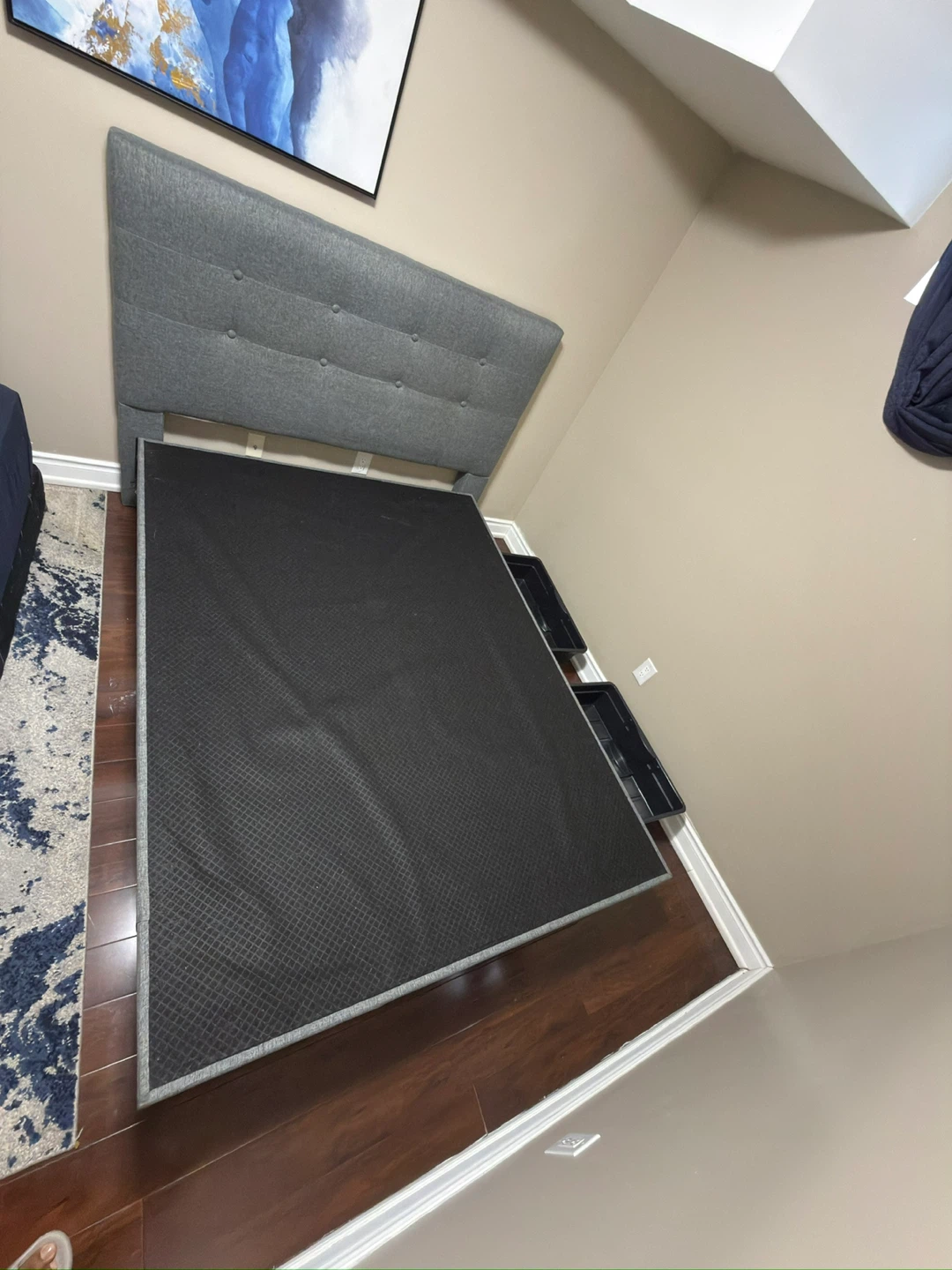 Queen Bed Frame with 4 drawers and USB Ports