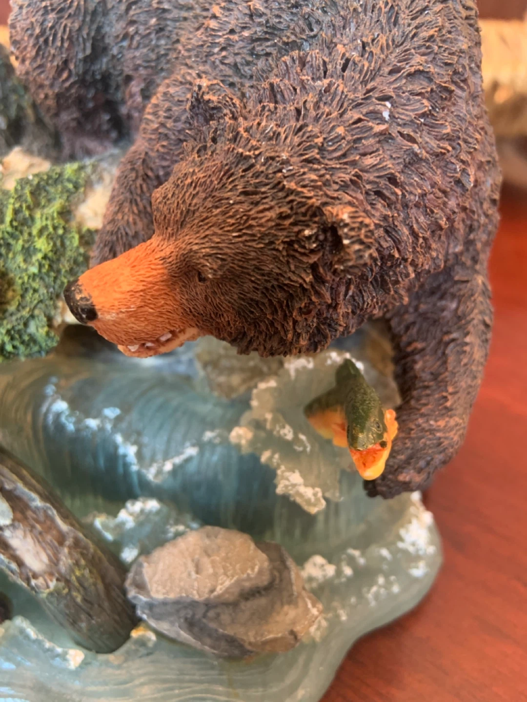 RESIN Bear Family Fishing Figurines - photo 3