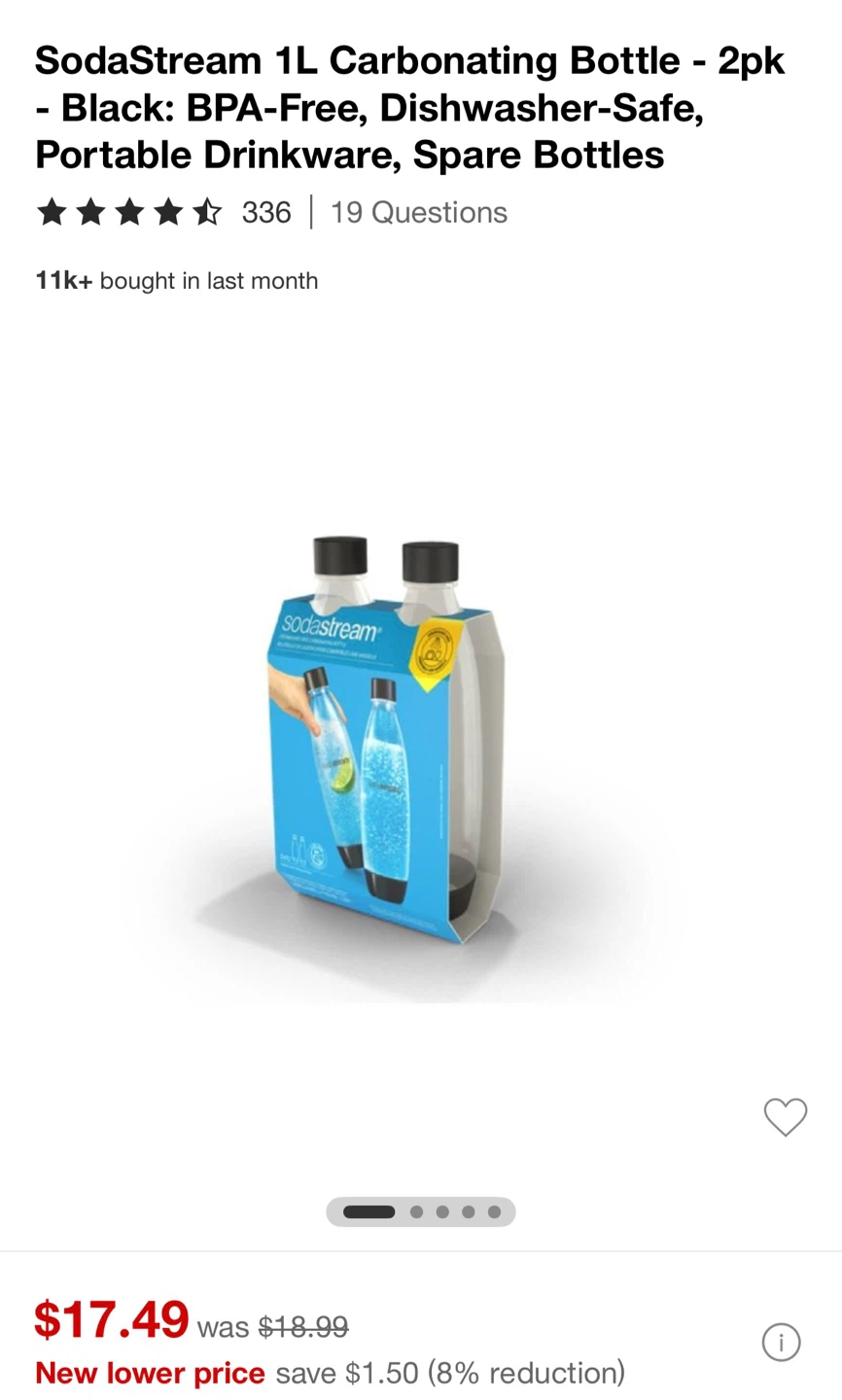 SodaStream Terra Sparkling Water/ Soda Maker with 3 Bottles - photo 3
