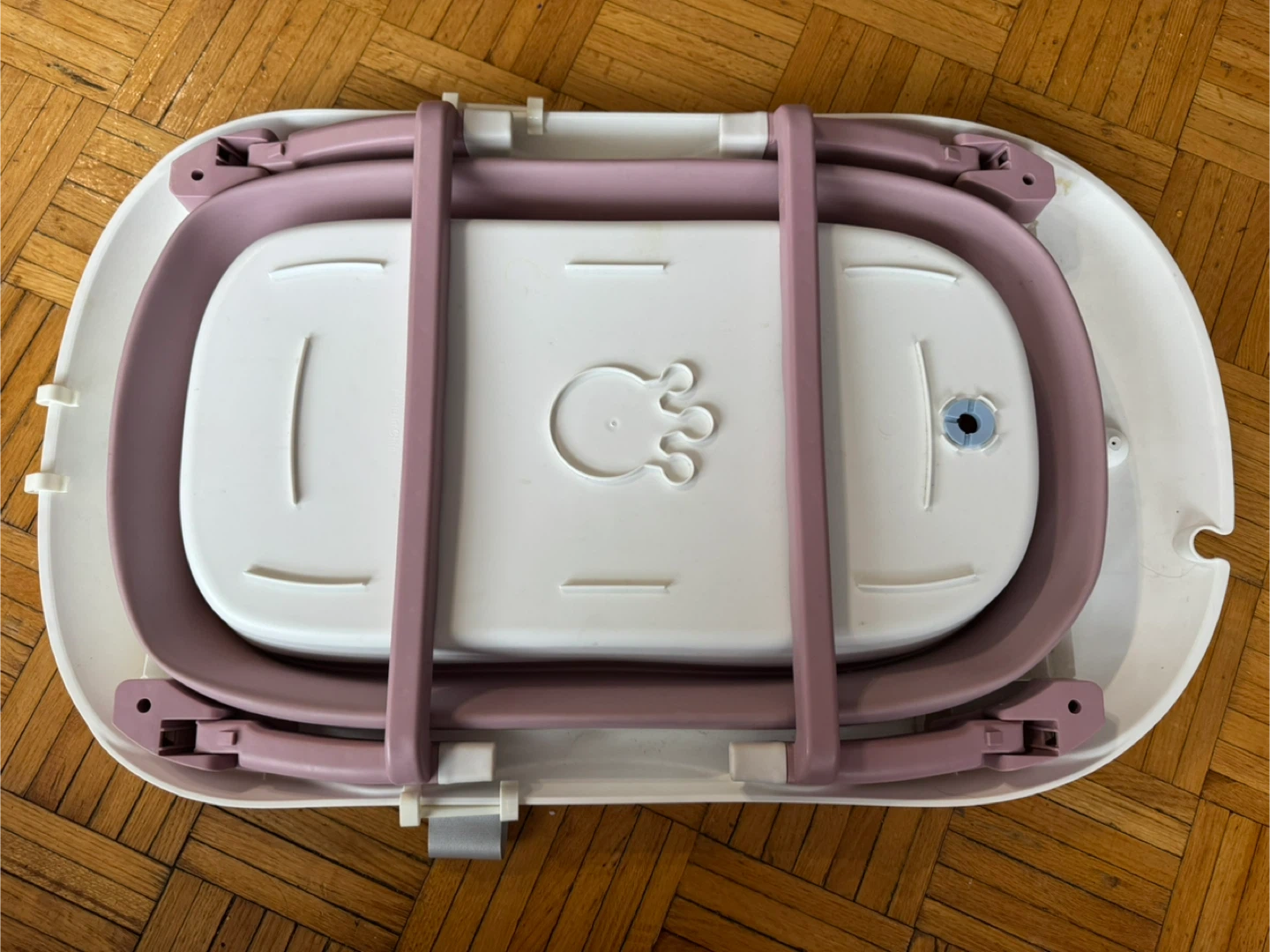 Collapsible Baby Bathtub with Pink Bath Cushion - photo 4