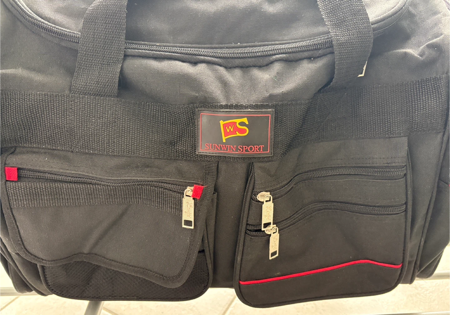 Sunwin Sport Black Duffle Bag . Size 21x12x13” - photo 2