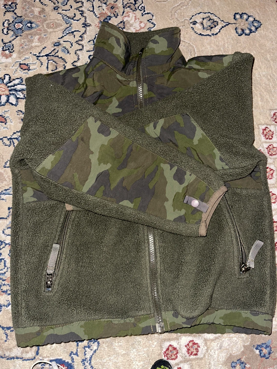 The North Face Boys' Fleece Jacket - Camo/Olive Green - photo 2