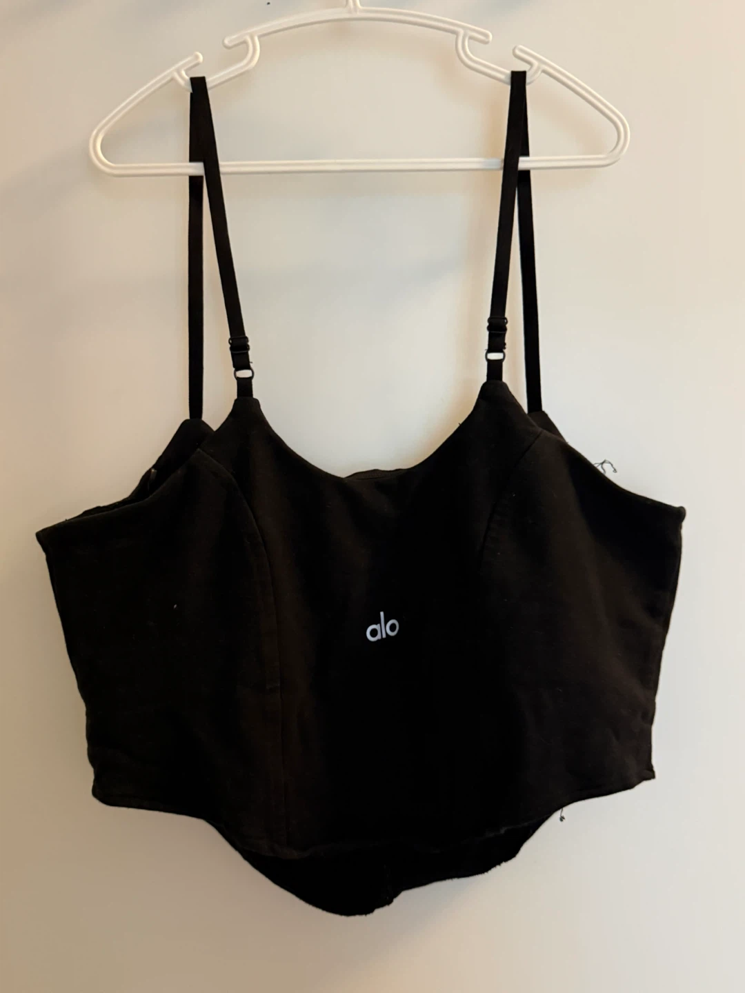 Alo Black Corset Style Tank Top - Size M - photo 2