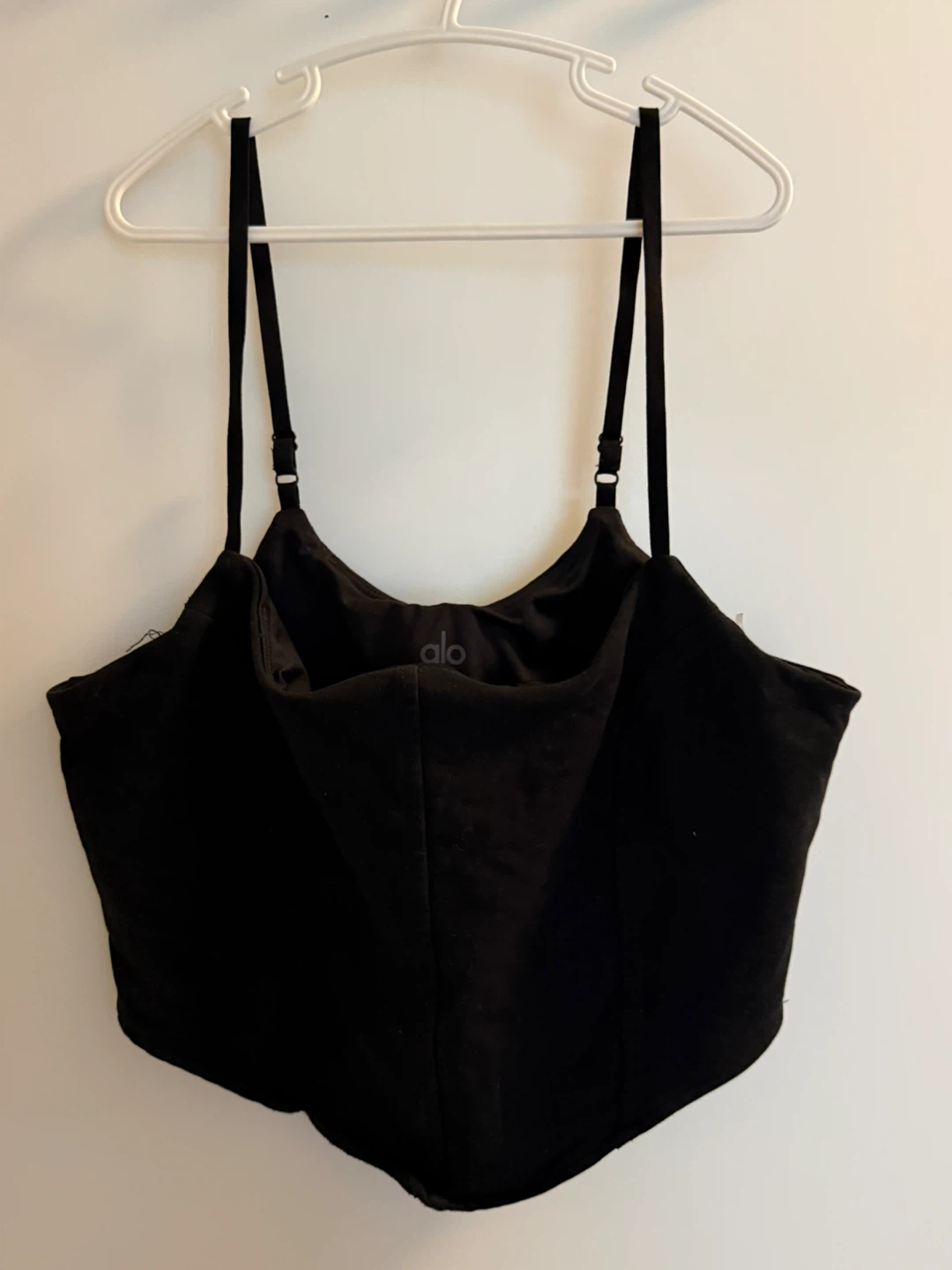 Alo Black Corset Style Tank Top - Size M