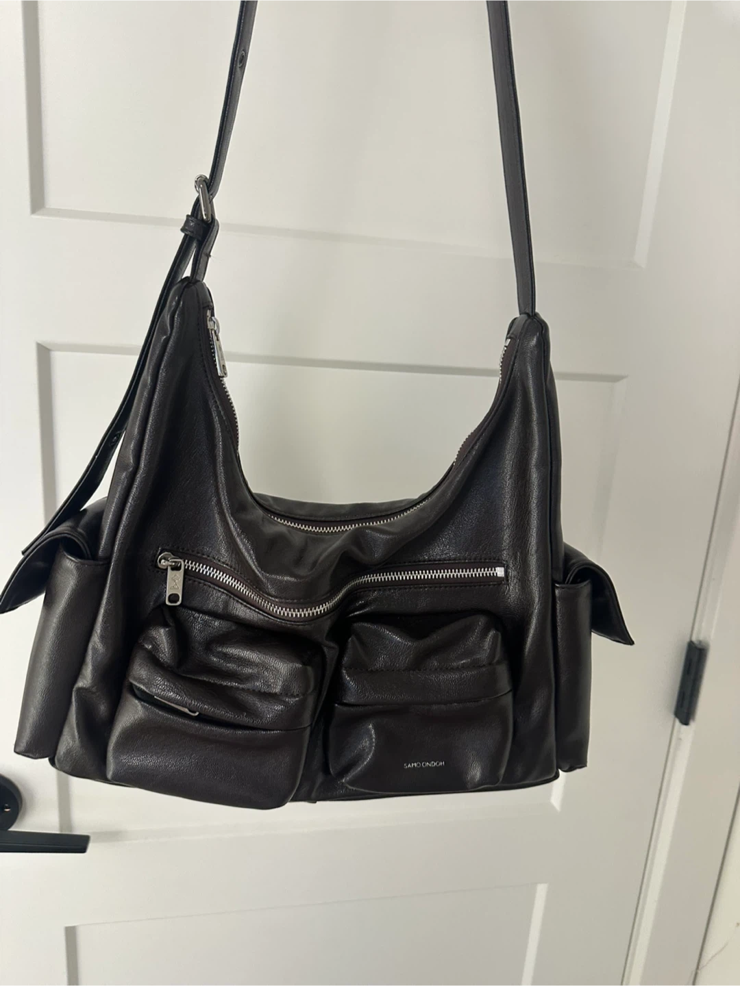 SAMO ONDOH Chocolate Brown Leather Purse - photo 2