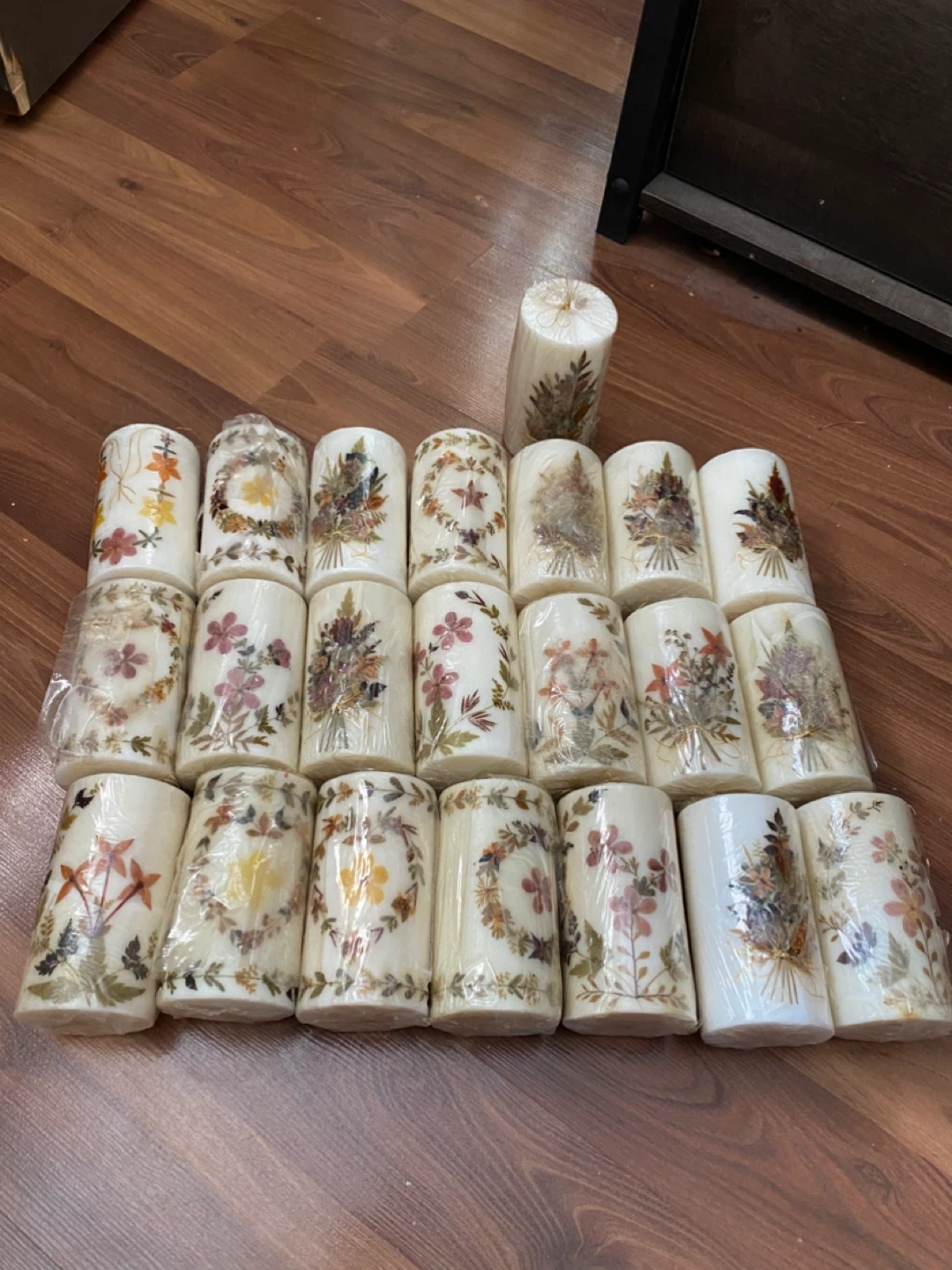 Set of 20 Botanical Candles