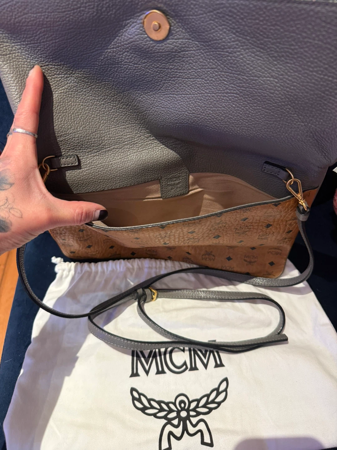 MCM Visetos Clutch/Shoulder Bag - photo 5
