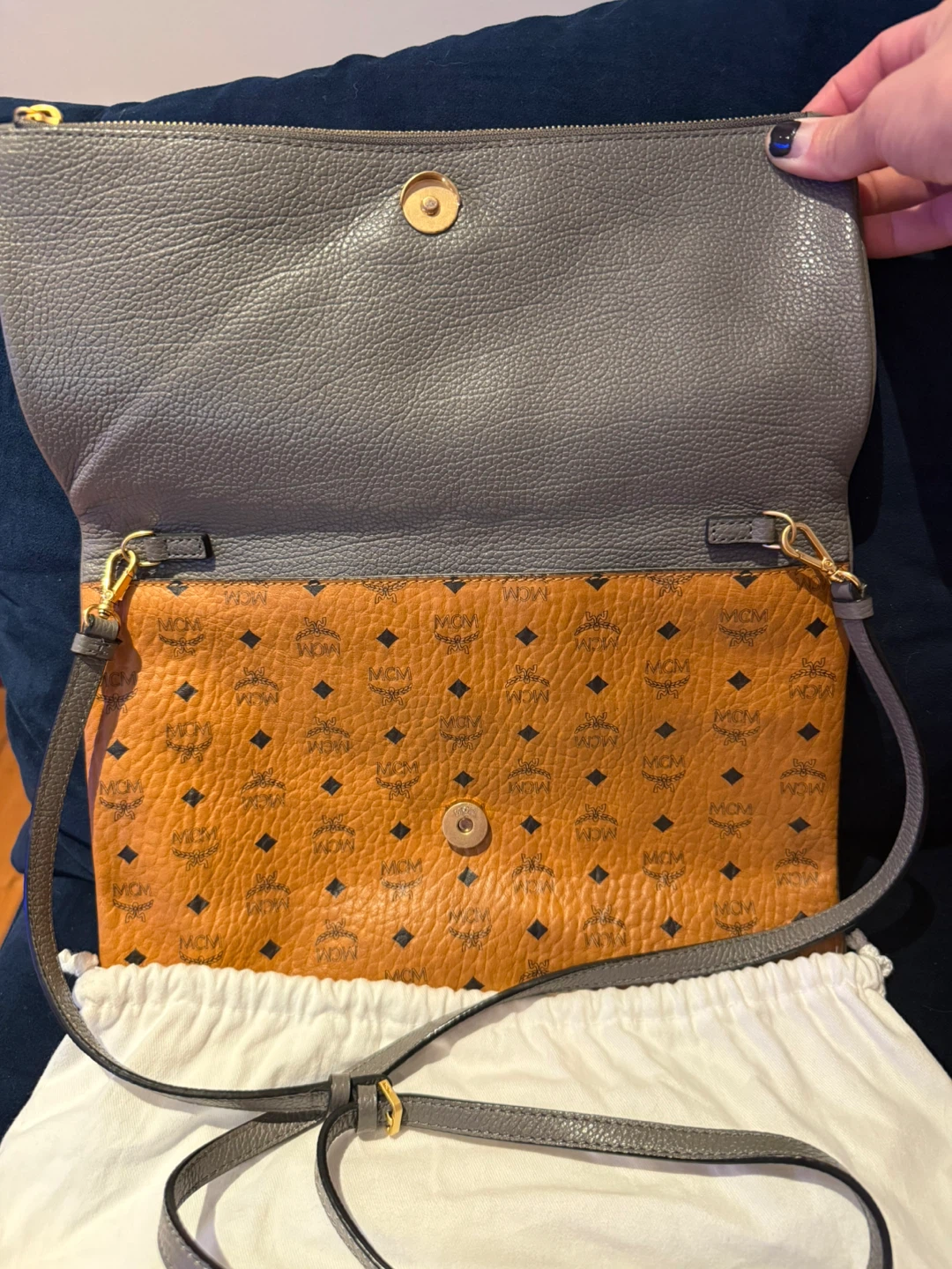 MCM Visetos Clutch/Shoulder Bag - photo 2