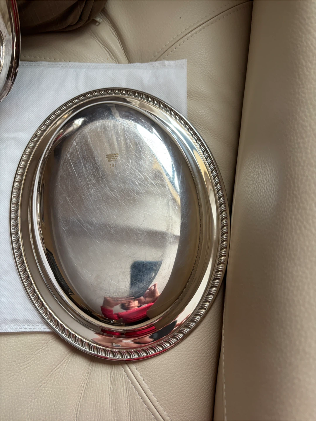 WM A ROGERS Silver Plated Oval Covered Serving Dish - photo 4