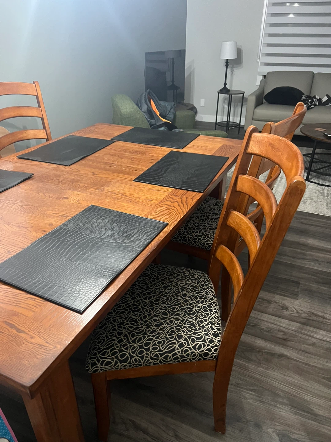 Wooden Dining Table with Drawer - photo 4