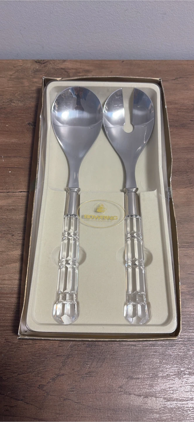 Vintage Bowring 2-Piece Salad Set - photo 2