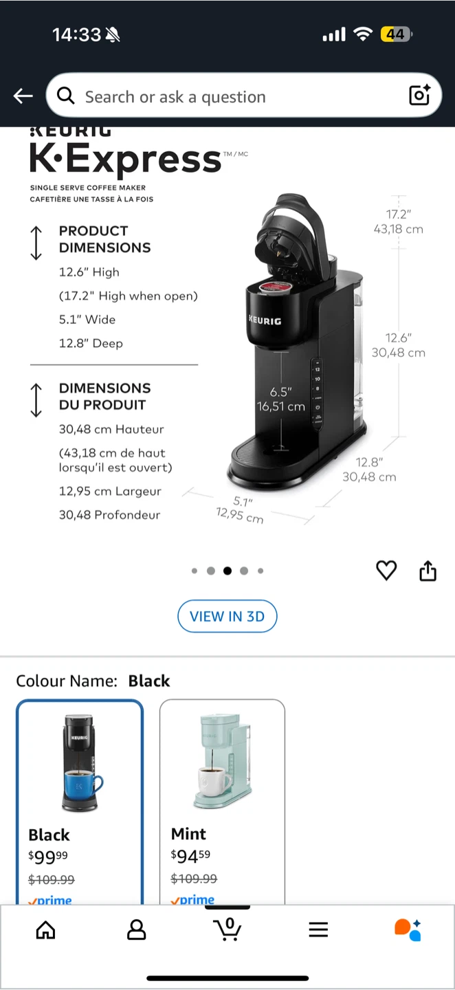 Keurig K-Express Single Serve Coffee Maker - Black - photo 3