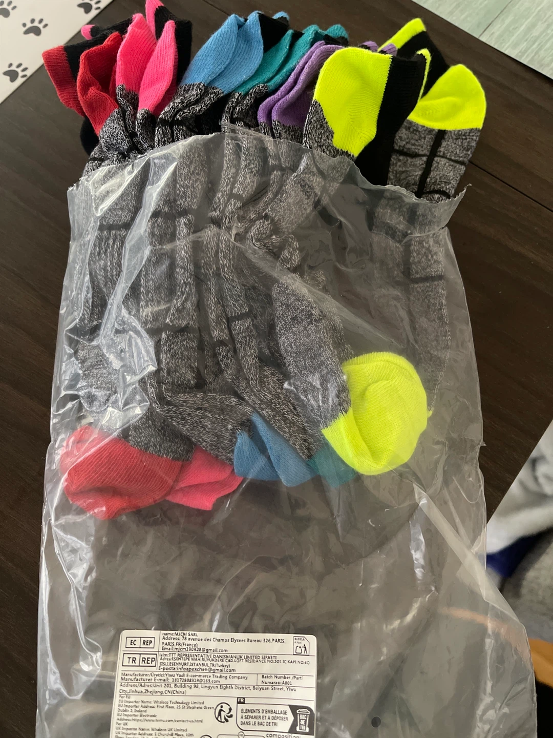 Multi-Color Athletic Socks (10 Pairs)