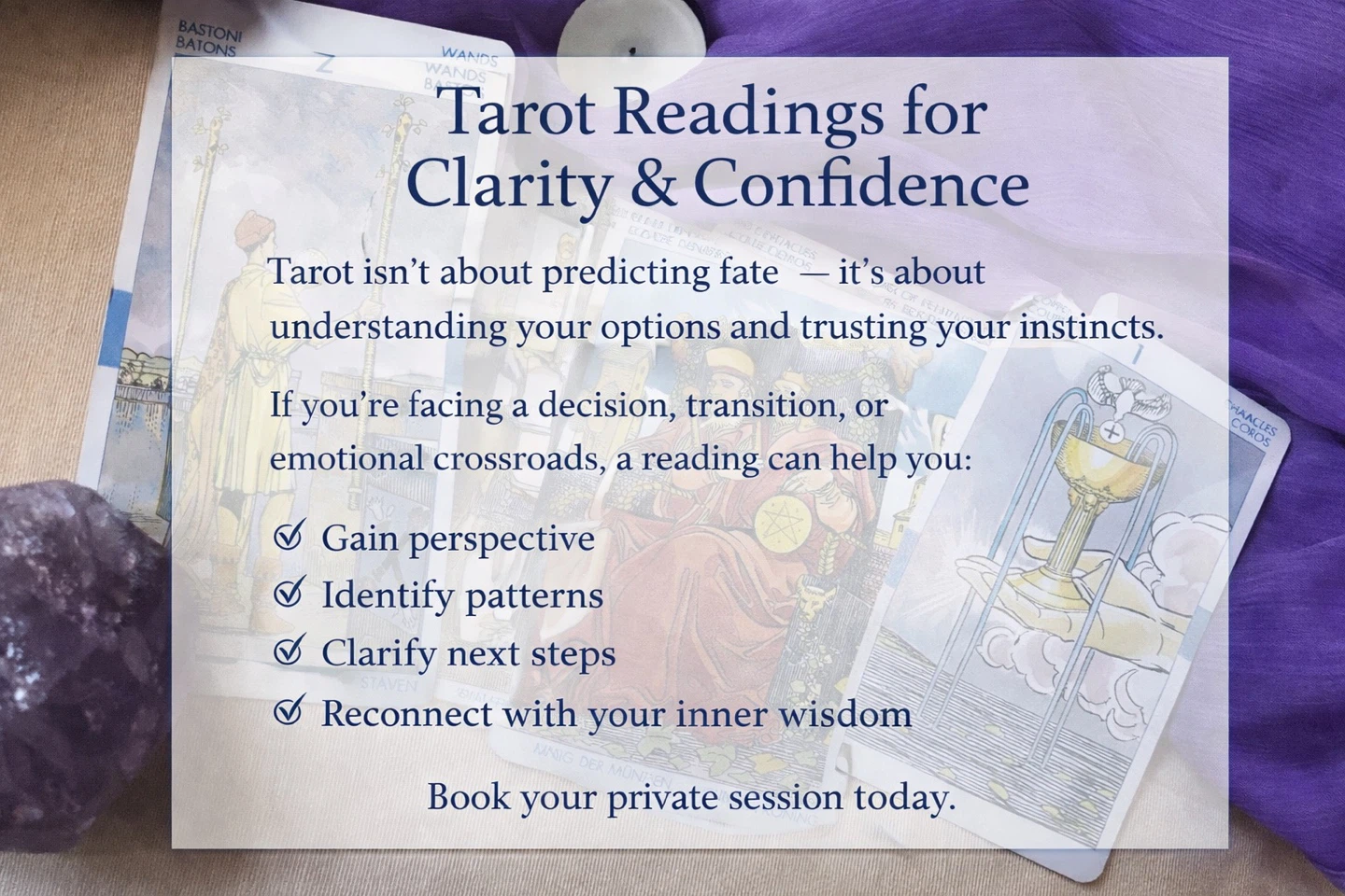Tarot Readings for Clarity & Confidence