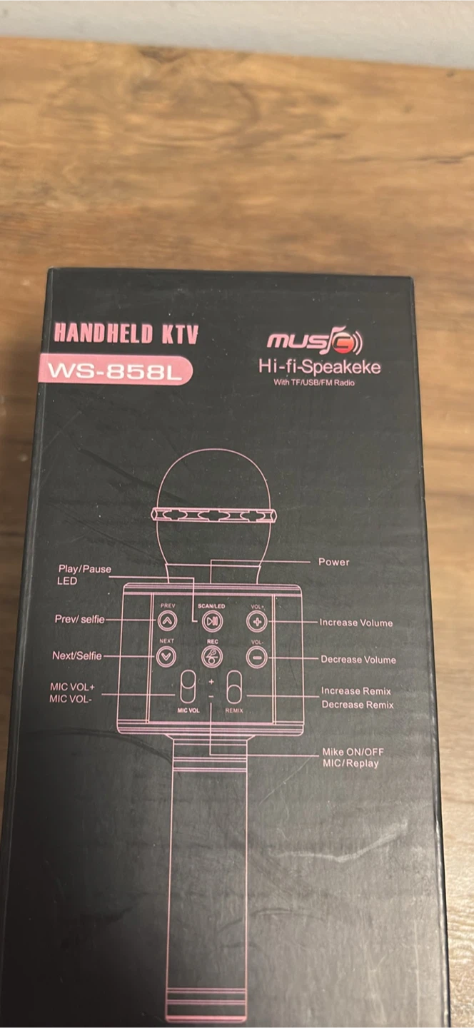 MU SO Wireless Microphone Hifi Speaker WS-B58L - photo 5