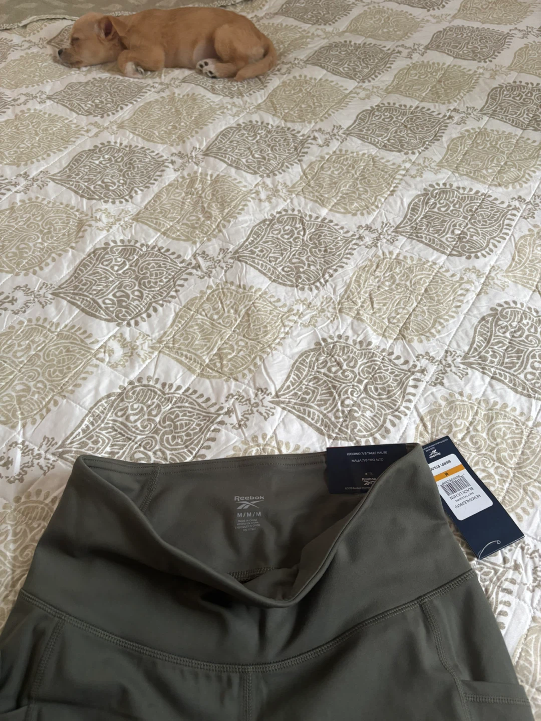 Reebok Women's High-Waisted Leggings Olive Green Size M - photo 5