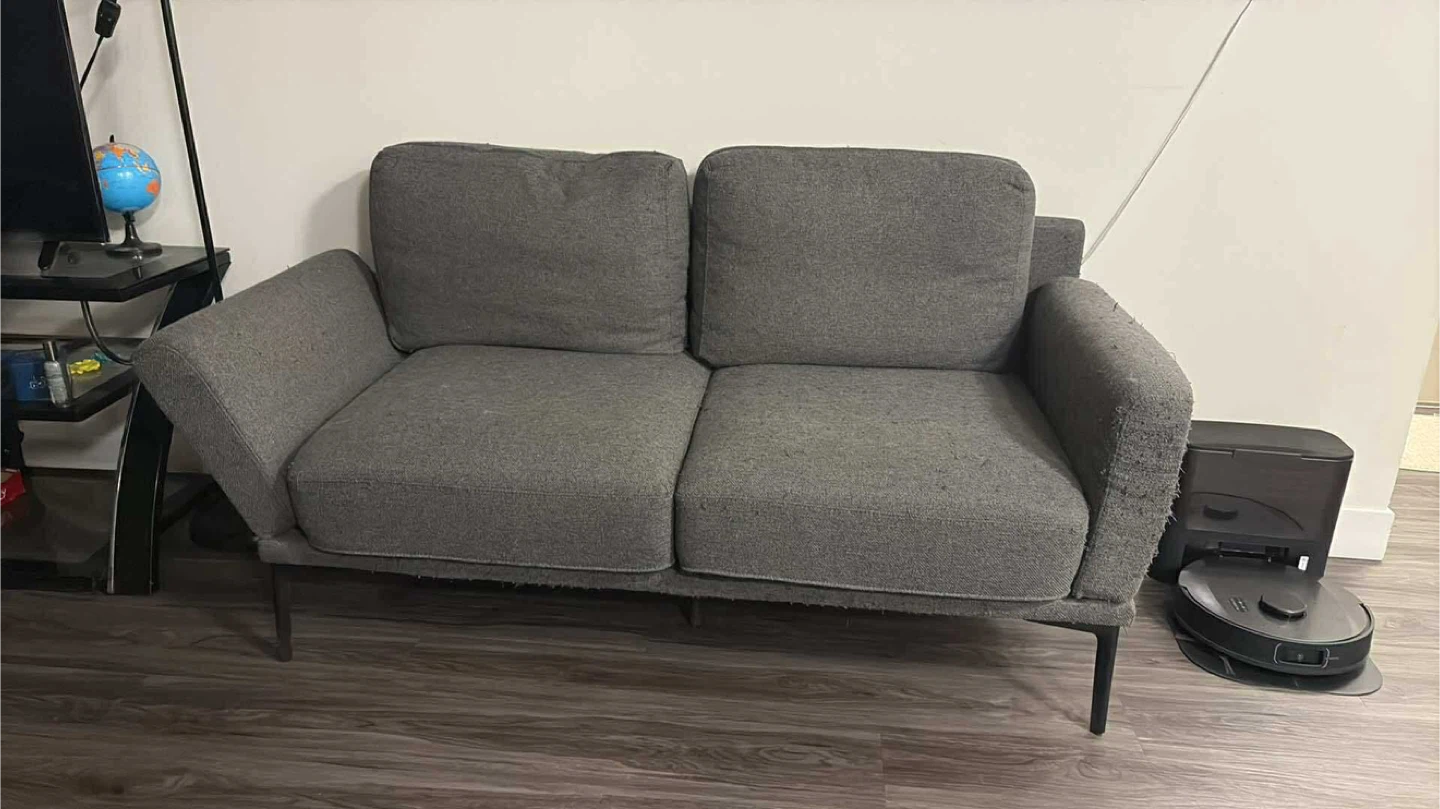 Grey Loveseat Sofa
