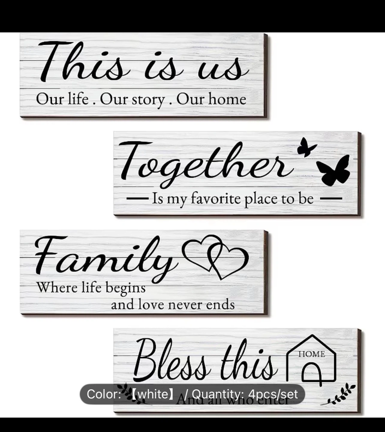 4 Piece Wall Art Set
