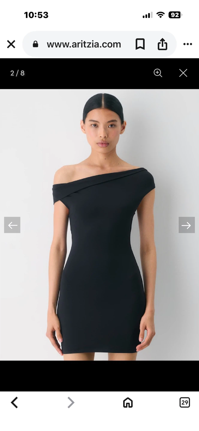 Aritzia "Ravish" Black Mini Dress - Size M - photo 5