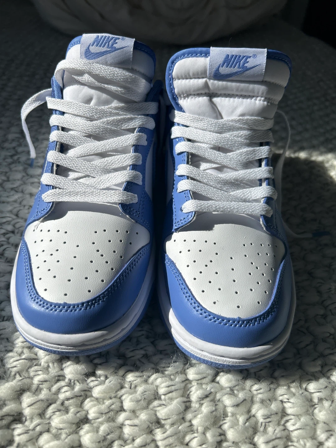 Nike Dunk Low "Blue and White" Sneakers - photo 4