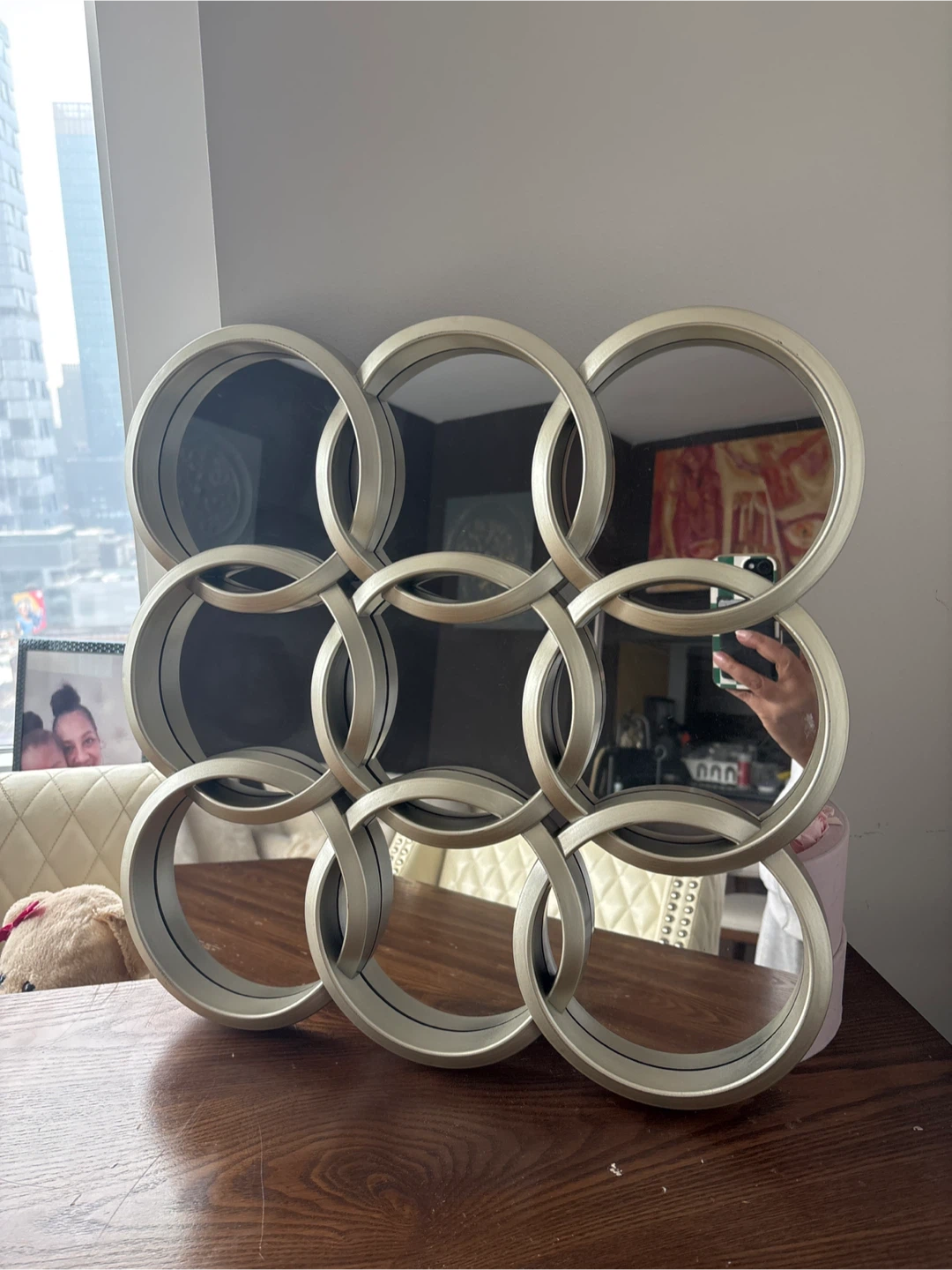 Interlocking Circle Wall Mirror - photo 2