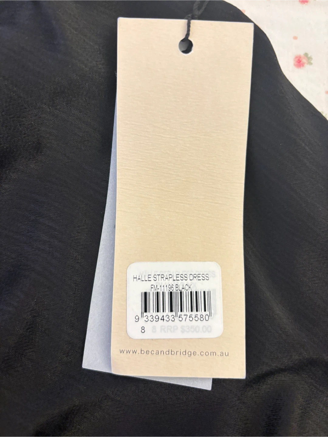 Bec & Bridge Halle Strapless Dress Black Size 8 - photo 3