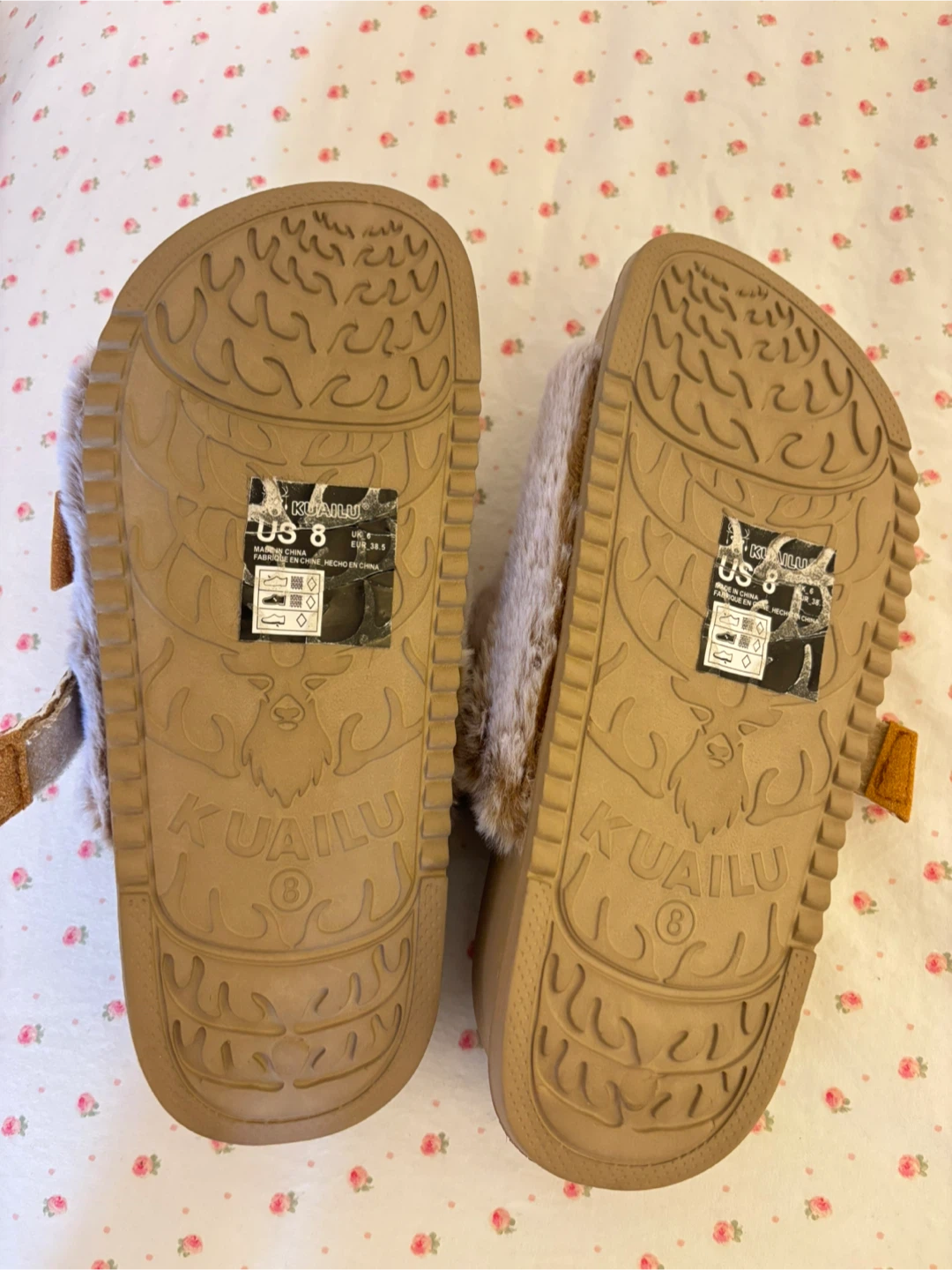 KUALIU Furry Slides - Women's Size 8 - photo 4