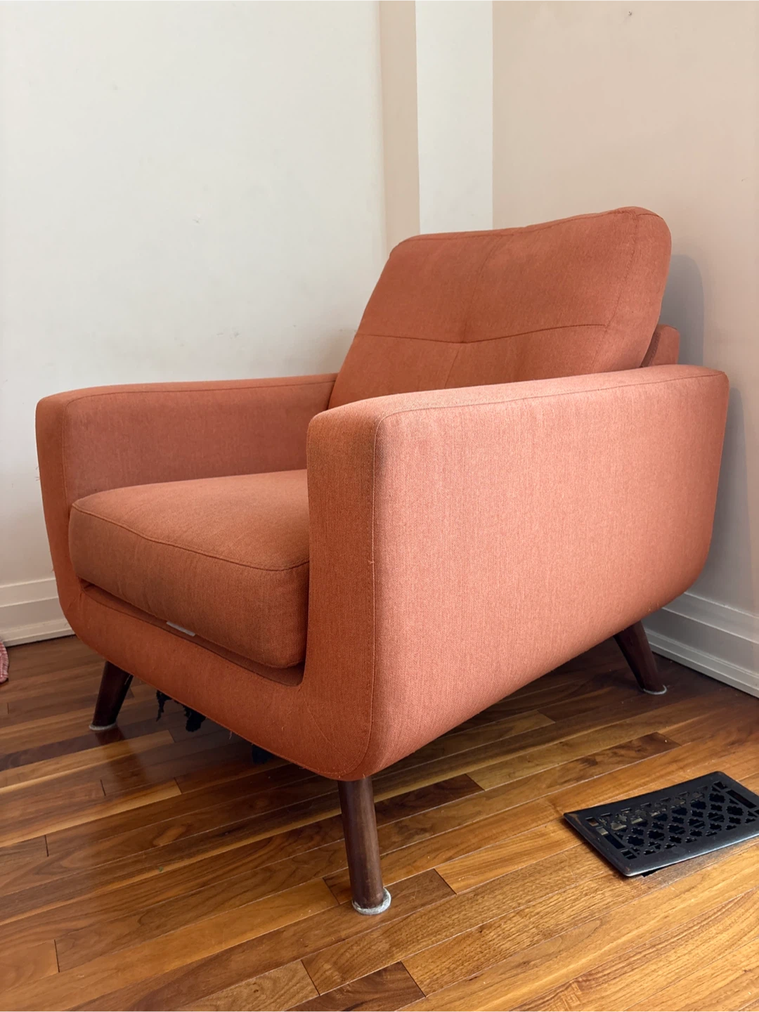 Orange Mid Century Armchair (used) - photo 3