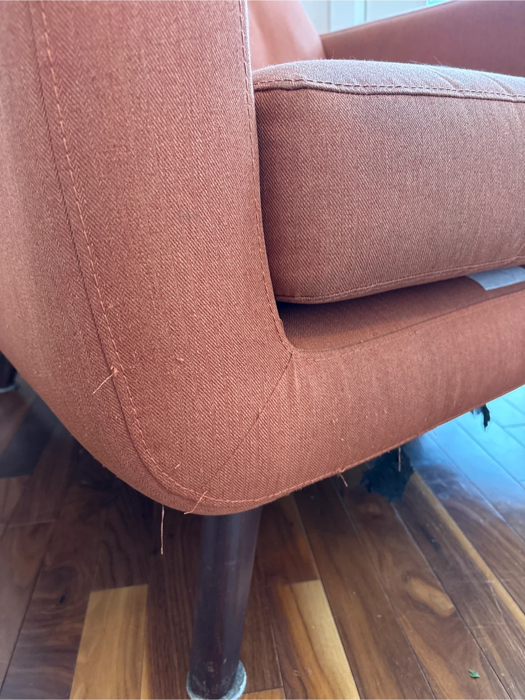Orange Mid Century Armchair (used) - photo 5