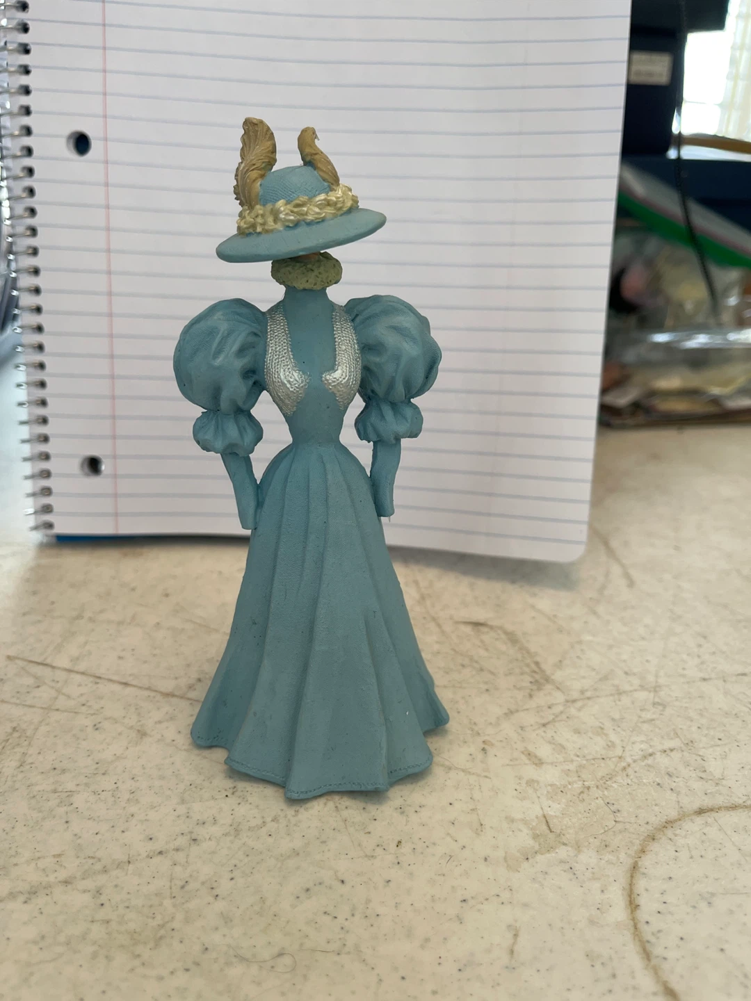 Blue Victorian Figurine