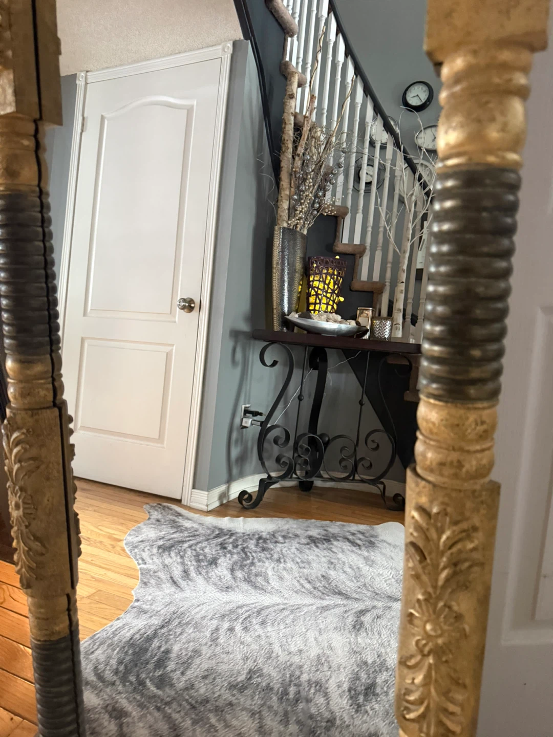 Ornate Gold and Brown Floor or wall Mirror - photo 4