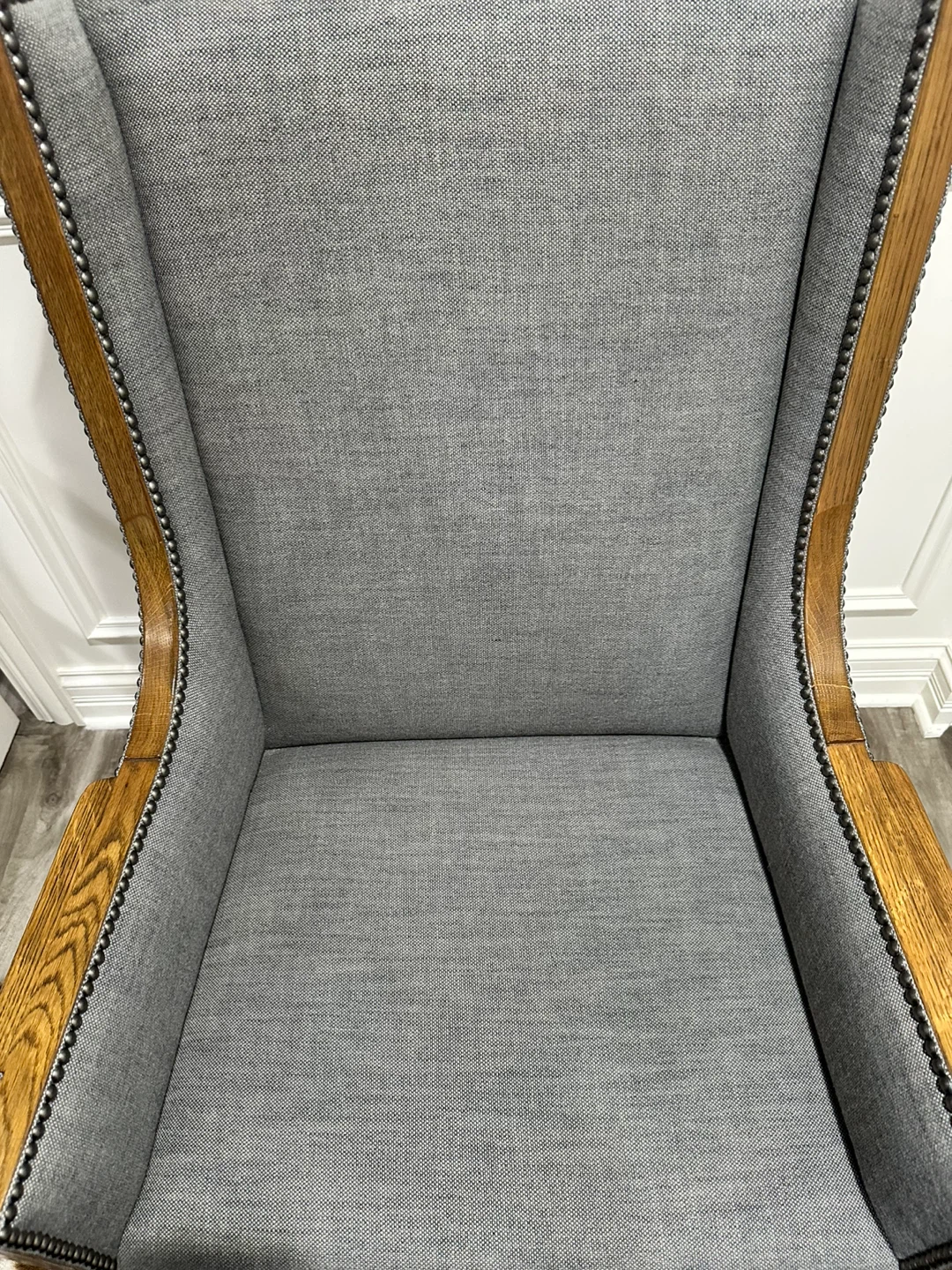 Restoration Hardware AMES Fabric Dining Armchair - Charcoal - photo 2
