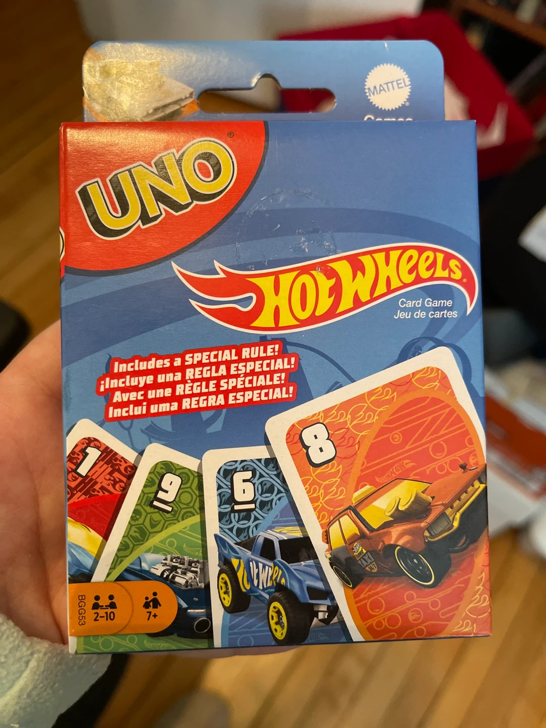 UNO Hot Wheels Card Game