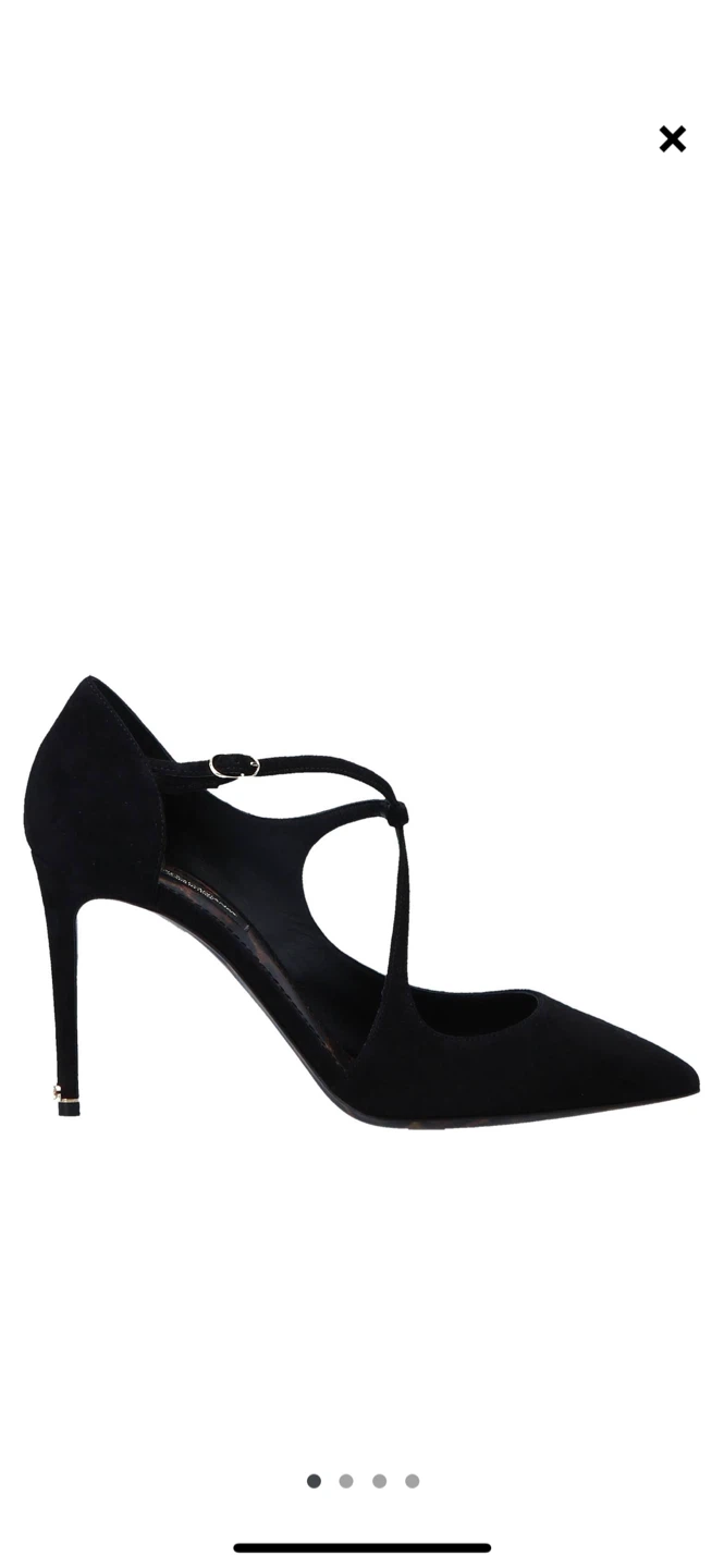 Dolce & Gabbana Black Suede Mary Jane Heels - photo 4